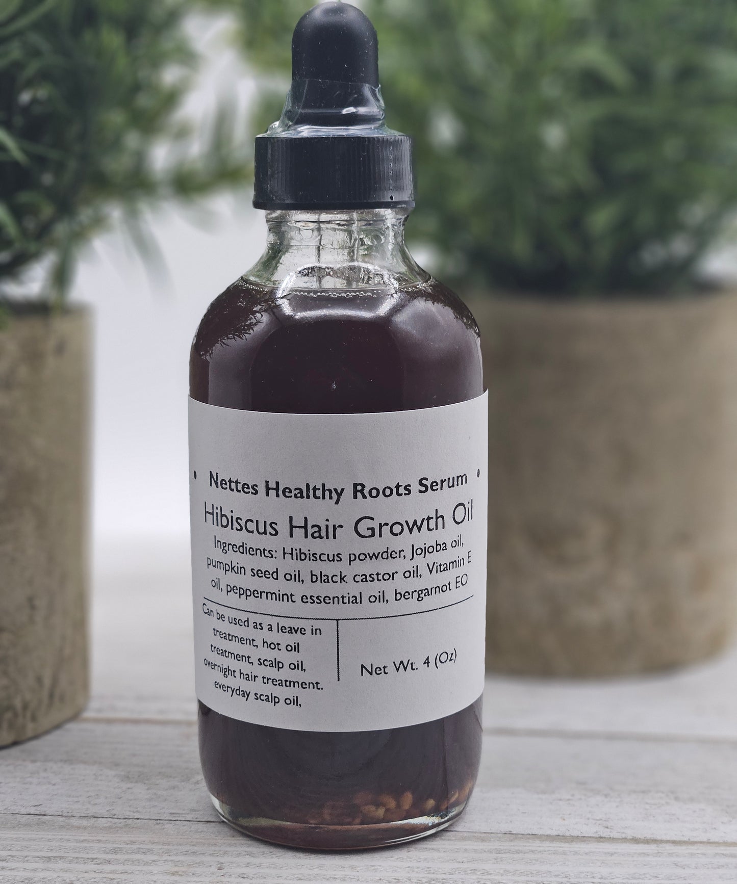 Hibiscus hair growth oil